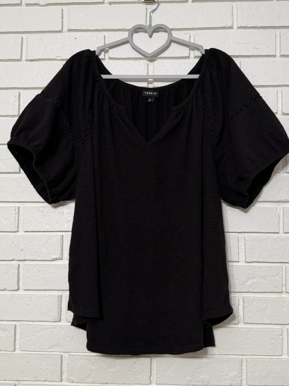 Torrid Black Textured Blouse – Size 2